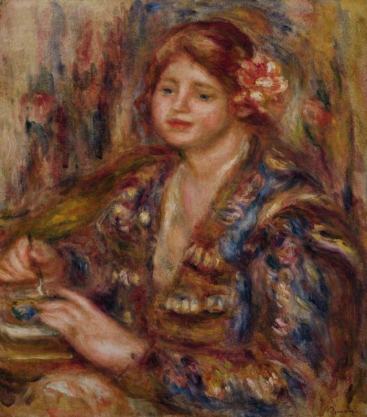 Pierre Auguste Renoir Woman with Rose Germany oil painting art